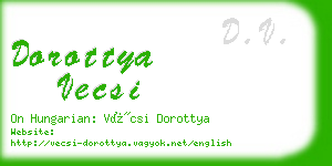 dorottya vecsi business card